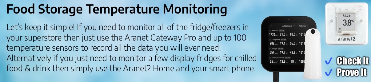Food Storage Temperature Monitoring