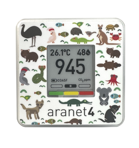 Aranet4 Home with Free Animals Love Fresh Air Sticker